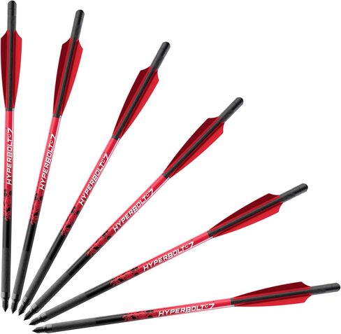 BARNETT Demun Carbon Hyperbolt 6-Pack - Premium Carbon Crossbow Bolts Built Exclusively for Demun Mini Crossbows - Ultra Precision, Straightness, and Accuracy in Saudi Arabia