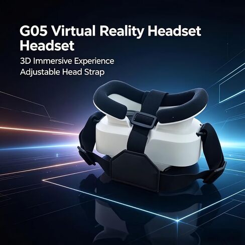 VR Headset for iPhone & Android Phone,3D Virtual Reality Glasses–HD Wide Angle Lens,Adjustable Pupil & Object Distance,Compatible with 4.7-7.2 Inch Smartphones for Movies & Games in Saudi Arabia