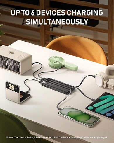 charmast Portable Charger Built-in Cables, 10000mAh Slim Power Bank Pocket in Saudi Arabia