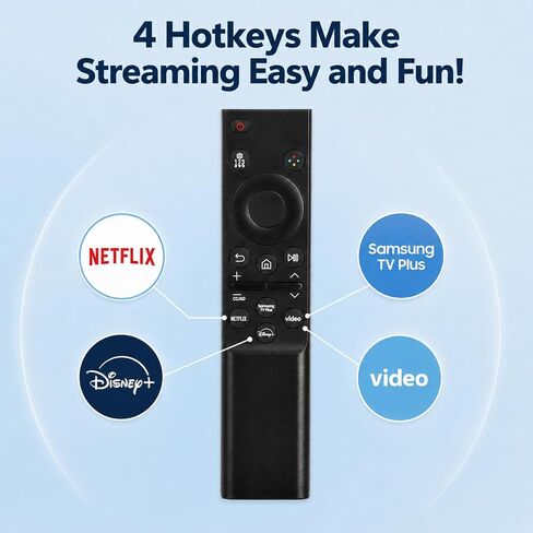 Replacement for Samsung TV Remote, Universal for All 2019-2026 Samsung Remote Control for Smart TVs. 2-Year Full Warranty. in Saudi Arabia