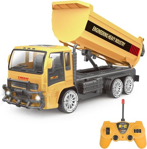 Jiakora Remote Control Excavator Toys for Boys, RC Excavator Toy for Boys 3 4 5 6 7 8 Year Old Kids Christmas Birthday Gift，RC Digger Truck Construction Vehicles with Metal Shovel & Light in Saudi Arabia