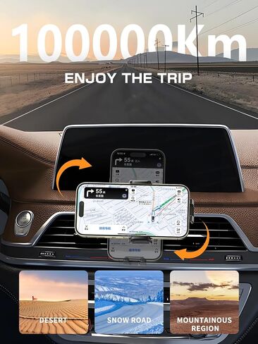 Topmake Car Phone Holder Mount,【2025 Upgrade】 3-in-1 Cell Phone Holder for Car, Dashboard Windshield, Suction Cup Hands-Free Car Phone Stand, Automobile Cradles Universal,Black in Saudi Arabia