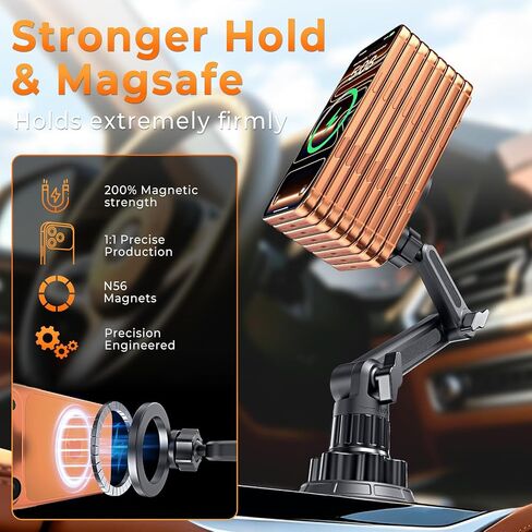Phone Holders for Your Car, Universal Strong Magnetic Cup Car Phone Mount in Saudi Arabia