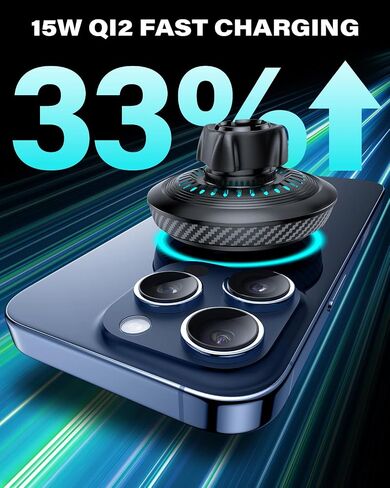 APPS2Car Upgraded for QI2 MagSafe Cup Holder Phone Holder Charger in Saudi Arabia