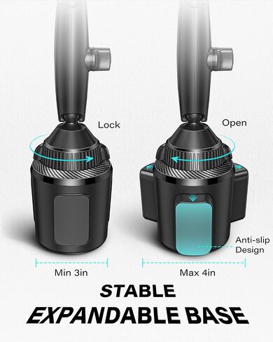 APPS2Car Upgraded for QI2 MagSafe Cup Holder Phone Holder Charger in Saudi Arabia