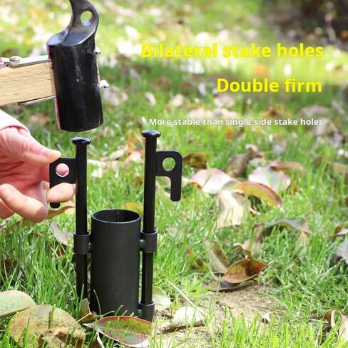 6 Pack Canopy Pole Holder with Ground Stakes, Heavy Duty Tent Pole Anchor for Camping Awning Shelter Beach Umbrella Stand Outdoor Windproof Support in Saudi Arabia