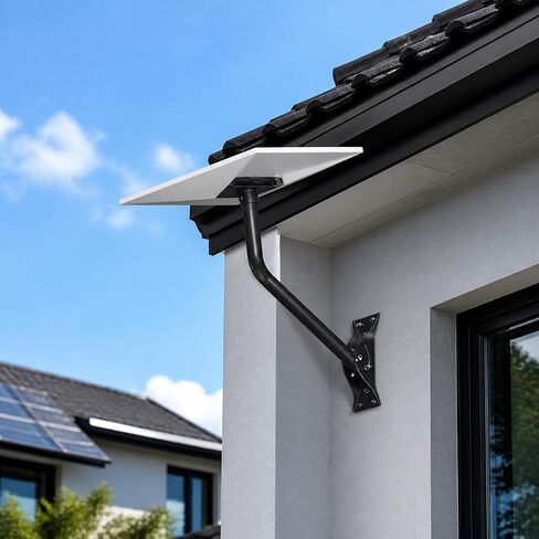 Gen 3 Starlink Mount, Adjustable Wall/Roof Mounting Kit for Starlink Standard Dish 4/4X/V3, Weatherproof for Outdoor Installation, Black(Include Aluminum Pipe Adapter) in Saudi Arabia