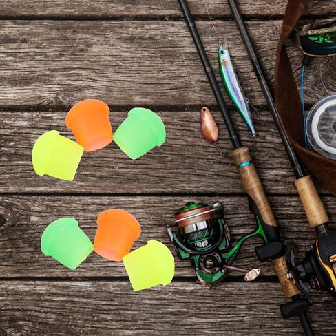 SUPVOX 10pcs Fishing Rod Caps Silicone Fishing Rod Butt Caps for Outdoor Random Color in Saudi Arabia