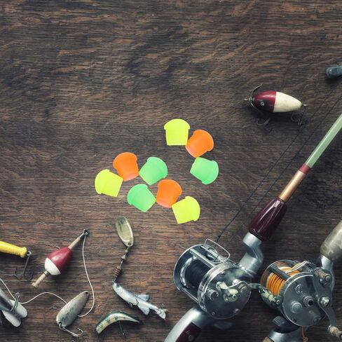 SUPVOX 10pcs Fishing Rod Caps Silicone Fishing Rod Butt Caps for Outdoor Random Color in Saudi Arabia