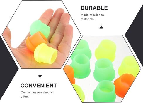 SUPVOX 10pcs Fishing Rod Caps Silicone Fishing Rod Butt Caps for Outdoor Random Color in Saudi Arabia
