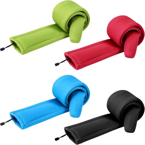 4 Pack Neoprene Fishing Rod Sleeves Fishing Rod Cover Protective Sock for Poles 6-8 ft for Puncture Resistant Sock for Casting, Trolling, Spinning in Saudi Arabia