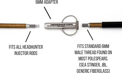 Headhunter Spearfishing 6mm Pole Spear Slip Tip Kit in Saudi Arabia