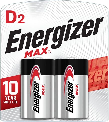 Energizer MAX D Batteries (2 Pack), D Cell Alkaline Batteries in Saudi Arabia