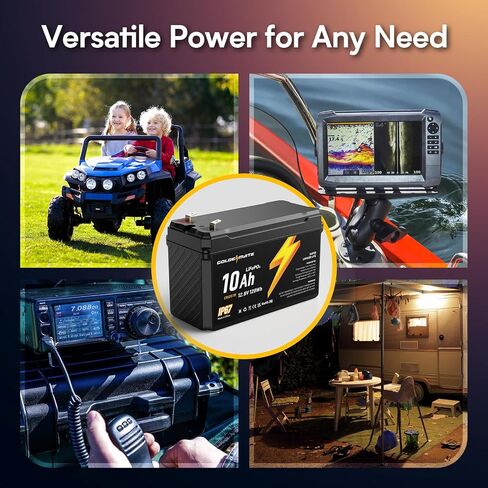 بطارية GOLDENMATE 12V 10Ah Lithium LiFePO4 (عبوتين)، مقاومة للماء IP67 in Saudi Arabia