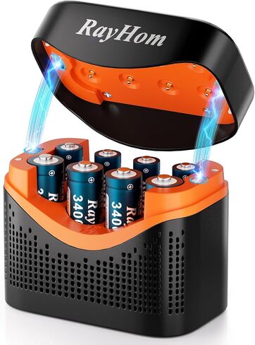 12 Pack 3400mWh Rechargeable Lithium aa Batteries with 12 Solt Charger in Saudi Arabia
