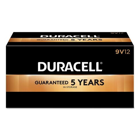 Duracell PGD MN1604BKD Coppertop Battery, Alkaline, 9V Size (Pack of 12) in Saudi Arabia