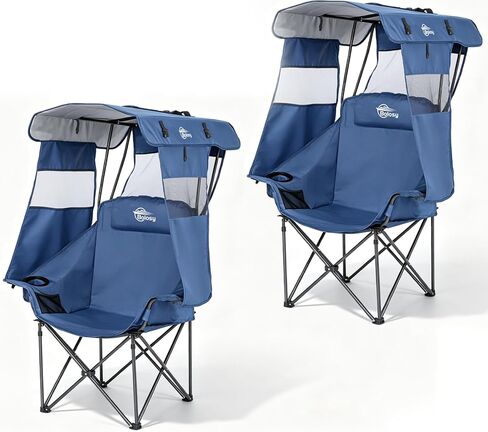 Bolosy Oversized Camping Chair with Canopy Beach Chair with Shade in Saudi Arabia