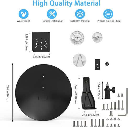 Sun Rain Shade Cover with Gutter Mount WYZE Cam Pan V1/V2/V3/V4/Duo Cam Pan,eufy Indoor Cam,Blink Mini Pan,TP-Link Tapo Pan,Kasa Pan/Tilt and All Outdoor Security Cameras with 1/4 Screw in Saudi Arabia
