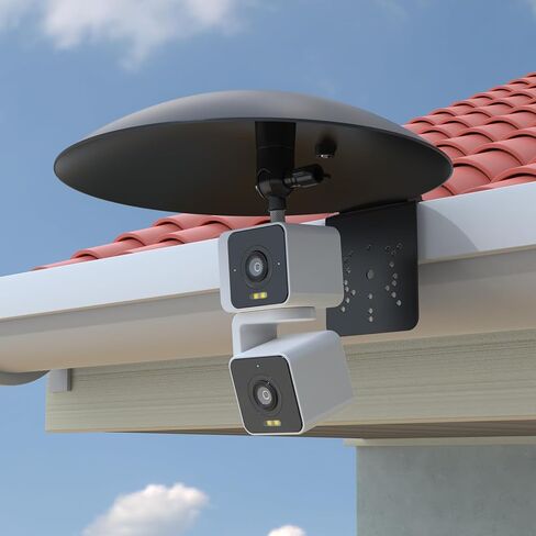 Sun Rain Shade Cover with Gutter Mount WYZE Cam Pan V1/V2/V3/V4/Duo Cam Pan,eufy Indoor Cam,Blink Mini Pan,TP-Link Tapo Pan,Kasa Pan/Tilt and All Outdoor Security Cameras with 1/4 Screw in Saudi Arabia
