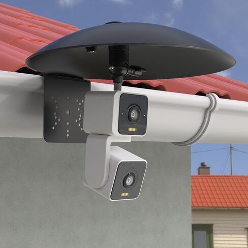 Sun Rain Shade Cover with Gutter Mount WYZE Cam Pan V1/V2/V3/V4/Duo Cam Pan,eufy Indoor Cam,Blink Mini Pan,TP-Link Tapo Pan,Kasa Pan/Tilt and All Outdoor Security Cameras with 1/4 Screw in Saudi Arabia