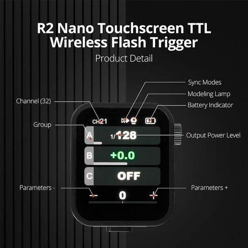 فلاش بوينت R2 نانو تعمل باللمس TTL مشغل فلاش لاسلكي لكانون، Godox X3 C in Saudi Arabia