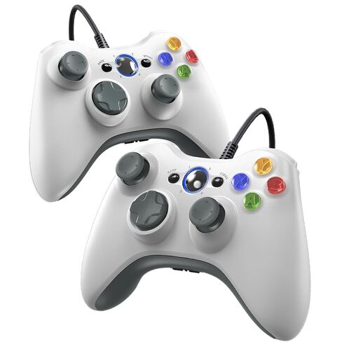 GUOC 2 PACK Wired Controller for Xbox 360 and Windows PC, Compatible with xbox 360/360 S/360 E, with Dual-Vibration, 2.5mm headphone Jack in Saudi Arabia