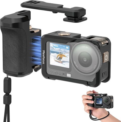 مجموعة مقبض المقبض لـ DJI Osmo Action مع قفص معدني in Saudi Arabia