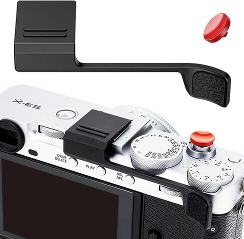 X-E5 Thumb Grip w Shutter Button & Full-Coverage for Fujifilm XE5 - Black in Saudi Arabia