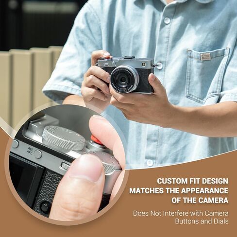 X-E5 Thumb Grip w Shutter Button & Full-Coverage for Fujifilm XE5 - Black in Saudi Arabia