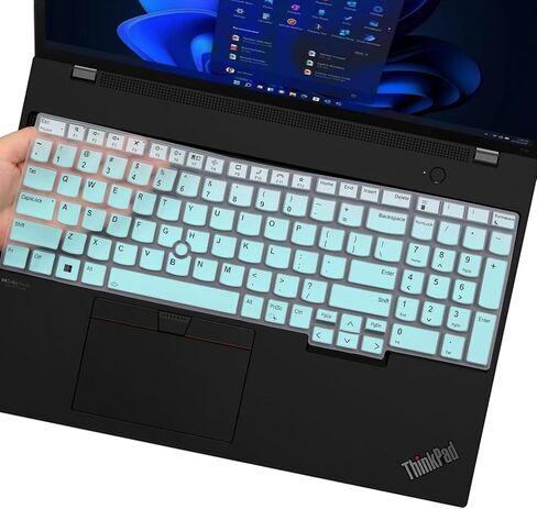 Keyboard Cover for Lenovo ThinkPad E16 L16 P16 P16v (Gen 2/Gen 1) / T16 P16s (Gen 3/Gen 2/Gen 1) 16 inch, Thinkpad L15 Gen 4/3 15.6 inch (Not Fit Thinkpad Z16,L15 Gen 2/1)-Colorful in Saudi Arabia