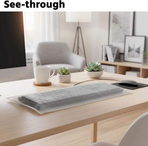 Keyboard Dust Cover, Universal PC Computer Desktop Keyboard Skin Protector Cover by SZBRO (20W x2H x9D) in Saudi Arabia
