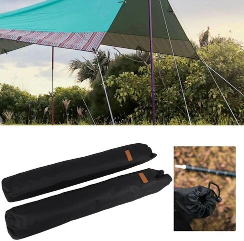 Bag Tent Pole Storage Bags Portable Trekking Poles Carrying Bag 600D Oxford Fabric Bag Replacement for Camping Hiking Fishing Gear Organizer(Black) in Saudi Arabia