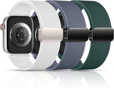 easuny 3 حزمة بسط الفرقة المغناطيسية لعصابات ساعة أبل الرجال النساء 44mm 46mm 45mm 42mm 41mm 40mm 38mm 49mm، النايلون للماء الرياضة حلقة الأشرطة لسلسلة iWatch 11 10 9 8 7 5 4 SE Ultra 3 2 1 in Saudi Arabia