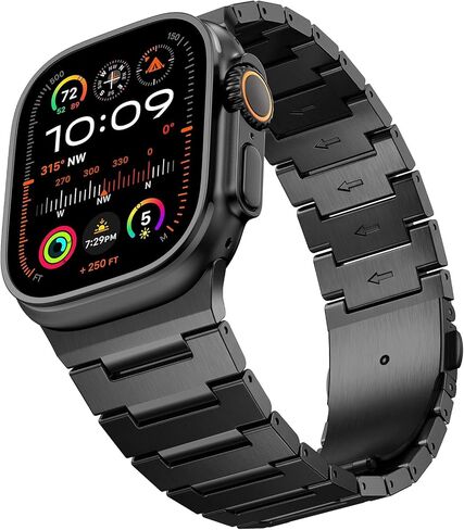 I-Boruly Lightweight Titanium Band for Men Apple Watch Ultra 49 46 45 44mm in Saudi Arabia