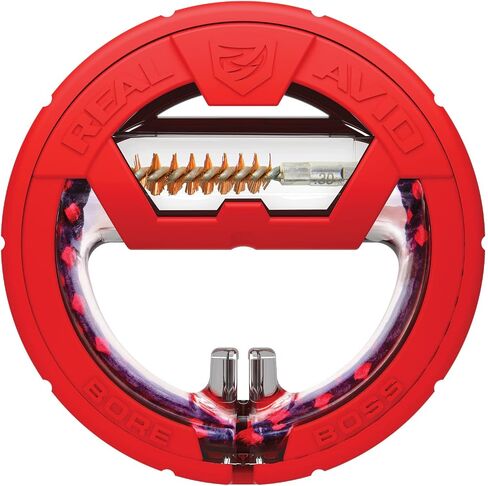 Real Avid Bore Boss Gun Snake | Cleaning System | Rapid Pull Through Barrel & BoreCleaning Cable with Integrated Brush & Mop for Quick & Mess Free Gun Cleaning in Saudi Arabia