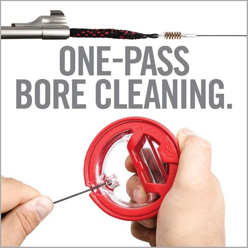 Real Avid Bore Boss Gun Snake | Cleaning System | Rapid Pull Through Barrel & BoreCleaning Cable with Integrated Brush & Mop for Quick & Mess Free Gun Cleaning in Saudi Arabia