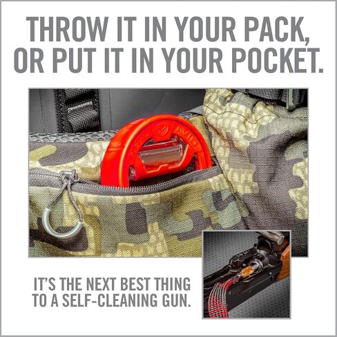 Real Avid Bore Boss Gun Snake | Cleaning System | Rapid Pull Through Barrel & BoreCleaning Cable with Integrated Brush & Mop for Quick & Mess Free Gun Cleaning in Saudi Arabia