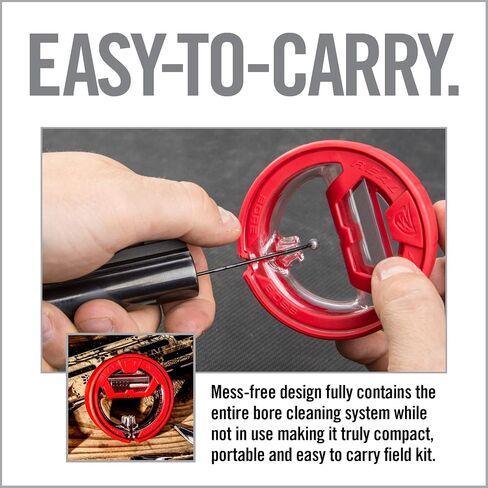 Real Avid Bore Boss Gun Snake | Cleaning System | Rapid Pull Through Barrel & BoreCleaning Cable with Integrated Brush & Mop for Quick & Mess Free Gun Cleaning in Saudi Arabia