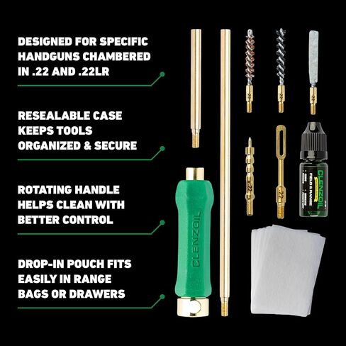 Clenzoil .22 Cal Cleaning Kit - Oil & CLP for .22 LR Pistols & Rifles in Saudi Arabia
