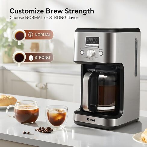 Gevi 14‑Cup Drip Coffee Maker, Programmable With Glass Carafe in Saudi Arabia