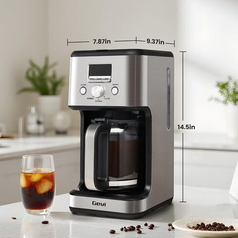 Gevi 14‑Cup Drip Coffee Maker, Programmable With Glass Carafe in Saudi Arabia