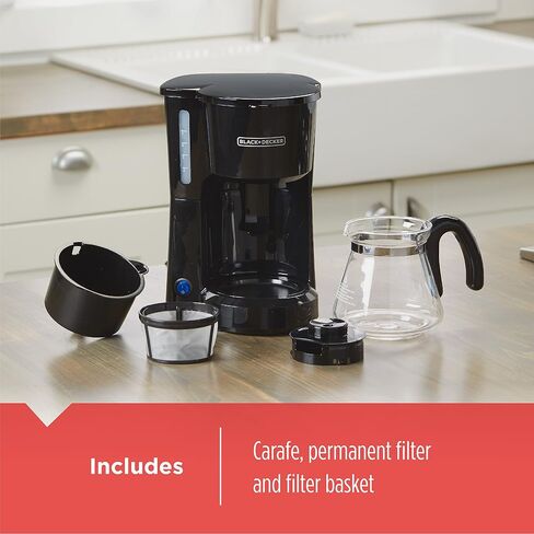 BLACK+DECKER CM0700BZ 4-in-1 5-Cup Coffee Station Coffeemaker, Black in Saudi Arabia
