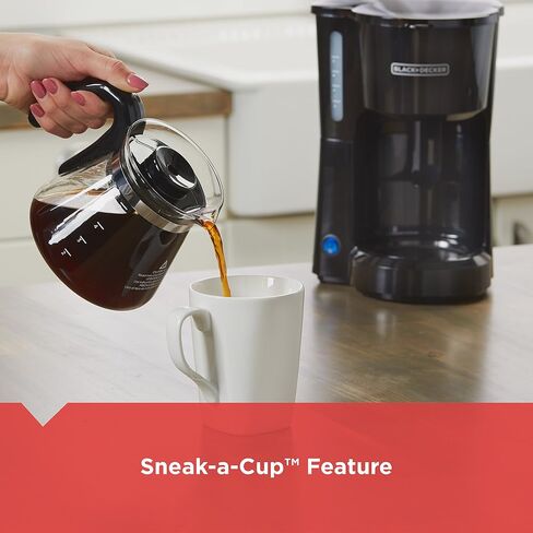 BLACK+DECKER CM0700BZ 4-in-1 5-Cup Coffee Station Coffeemaker, Black in Saudi Arabia