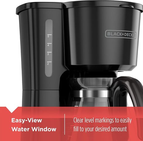 BLACK+DECKER CM0700BZ 4-in-1 5-Cup Coffee Station Coffeemaker, Black in Saudi Arabia