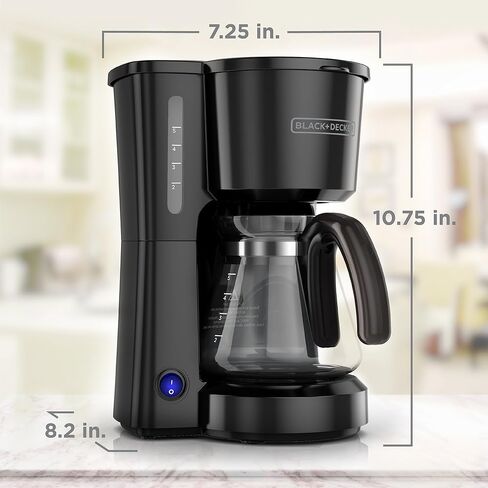 BLACK+DECKER CM0700BZ 4-in-1 5-Cup Coffee Station Coffeemaker, Black in Saudi Arabia