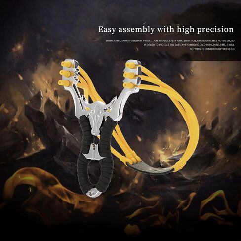Slingshot 3 Slots, 6 Strands of Power - Premium Zinc Alloy Slingshot for Outdoor Adventure - White Bull Series in Saudi Arabia
