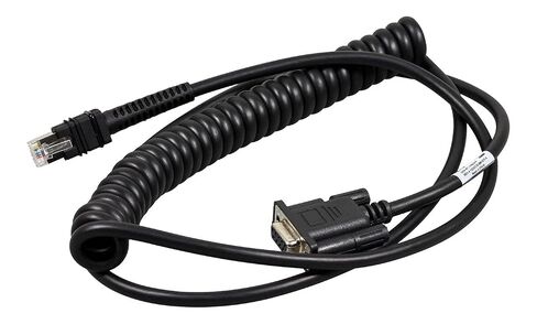 Zebra Enterprise CBA-R71-C09ZAR RS232 Cable, DB9 Female Connector, Coiled, Power Pin 9, 9' Length in Saudi Arabia