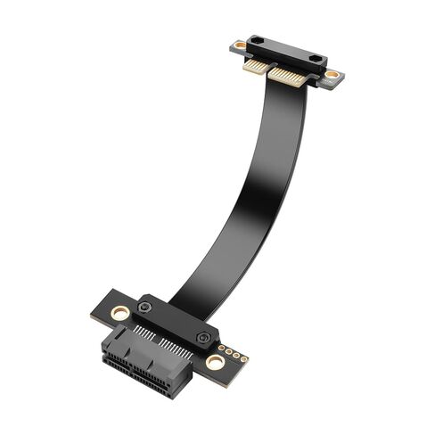 كابل SinLoon PCIe 4.0 X1 Riser 90 درجة PCI-E 1X ذكر إلى 180 درجة PCIE 1X سلك تمديد رافعة أنثى - 9018 (5 سم) in Saudi Arabia