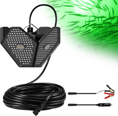 Goldlife Green Underwater Fishing Light LED 400W 12V IP69K Foldable Design in Saudi Arabia