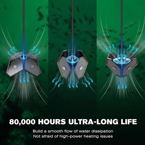 Goldlife Green Underwater Fishing Light LED 400W 12V IP69K Foldable Design in Saudi Arabia